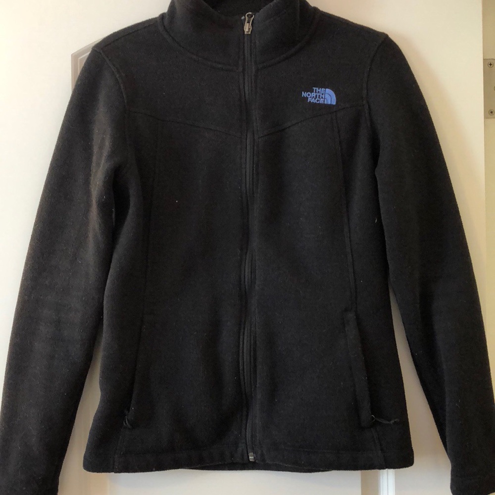 Black North Face fleece jacket